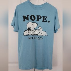 Snoopy Nope Not Today Medium Graphic tshirt